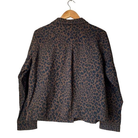 Sanctuary Brown & Black Leopard Print Button-Up Jacket | shacket - Picture 3 of 10